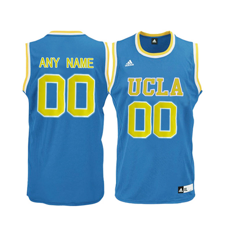 Men UCLA Bruins Customized Blue College Basketball Jersey  Blue